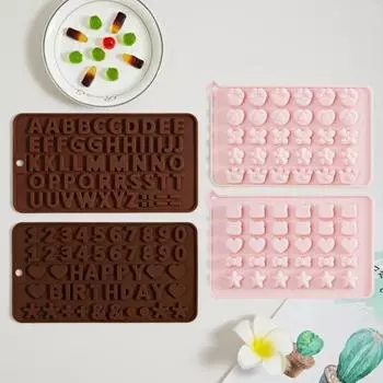 Силиконовые формы для конфет, формы для жевательных конфет, лотки, легко извлекаются из формы, очищаются, универсальная форма для изготовления шоколада для дома, кухни, ресторана, пекарни D
