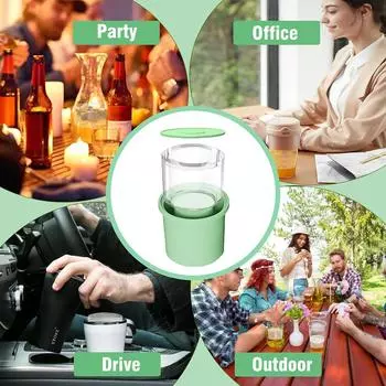 Силиконовые формы для кубиков льда для изолированных кружек. Шаблон для приготовления многоразового льда для напитков.