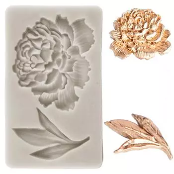 Силиконовые формы для пиона, инструменты для украшения торта, сделай сам, свадебные формы для помадки, топпер для кексов, конфеты, полимерная глина, форма для шоколадной мастики