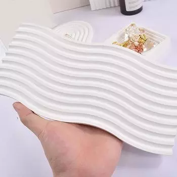 Силиконовые формы для подставок из смолы, формы для литья смолы, гипсовая штукатурка, форма для эпоксидной смолы, форма для ювелирных изделий для домашнего декора D