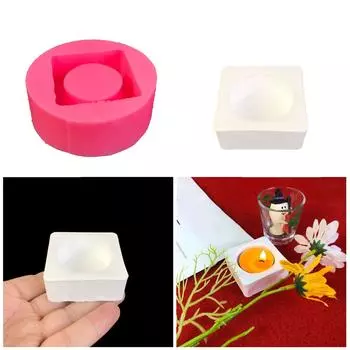 Силиконовые формы для подсвечников квадратной формы, формы для чашек для свечей, формы для подсвечников, идеальный подарок для любителей рукоделия
