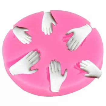Силиконовые формы для рук человека, сделай сам, вечерние кексы, Топпер, инструменты для украшения торта из помадки, полимерная глина, формы для конфет, смолы, форма для мастики