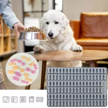 Силиконовые формы для собачьих костей, антипригарные формы большой емкости для пищевых продуктов, мини-формы для конфет, жевательных конфет, шоколада красный