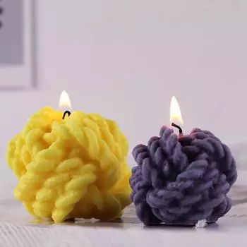 Силиконовые формы для свечей из шерстяного шарика своими руками, мыло ручной работы с ароматом воска, принадлежности для изготовления домашнего декора, украшения ручной работы, подарок