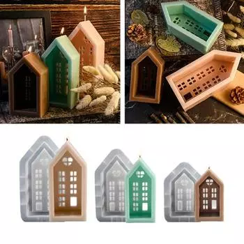 Силиконовые формы для свечей из соевого воска и мыла, легко извлекаемые set