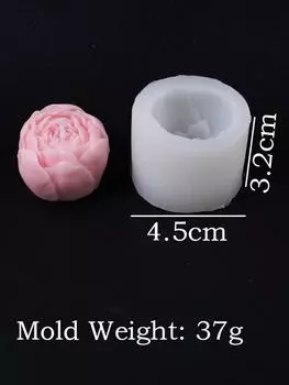 Силиконовые формы для свечей в форме цветка, сделай сам, 3D, ароматическое мыло, свеча, смоляная форма, праздничные украшения, романтические подарки, инструменты для изготовления