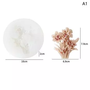 Силиконовые формы для свечей в форме цветка для изготовления свечей из смолы, ароматерапевтических свечей, мыла из воска ручной работы, домашнего декора, ремесла