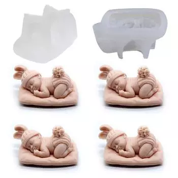 Силиконовые формы для торта в форме спящего ребенка, форма для помадки, форма для шоколада, кондитерские изделия, конфеты