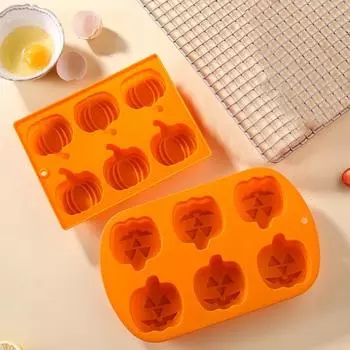 Силиконовые формы для тыквенных тортов, 2 шт., формы для шоколада на День благодарения, для горячих шоколадных бомб, кексов, мыла, противень для выпечки пищевых продуктов на Хэллоуин, осень