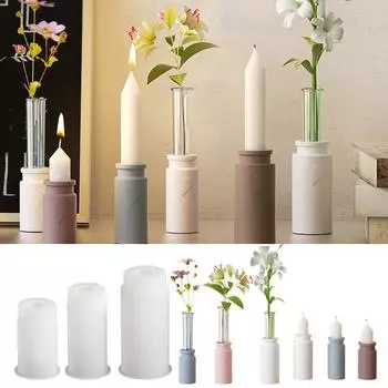 Силиконовые формы для ваз, форма для цветочных бутылок в форме сердца, уникальные формы для цветочных горшков, силиконовая текстура, идеально подходящая для вазы для поделок S