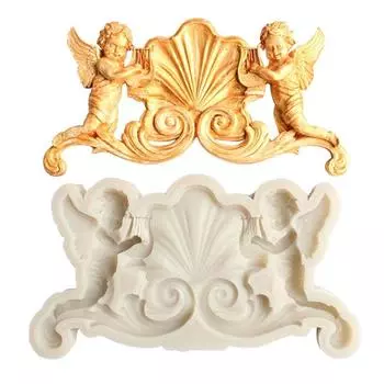 Силиконовые формы, формы для помадки, сделай сам, формы для конфет, ремесел, инструменты ручной работы, форма ангела в форме любви, украшение для выпечки ко дню Святого Валентина