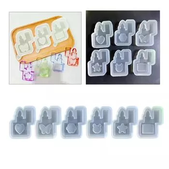 Силиконовые формы из смолы, зыбучие пески, литейные формы, шейкер для эпоксидной смолы, форма для ювелирных изделий, поделок, изготовления смолы, форма для подвески 6