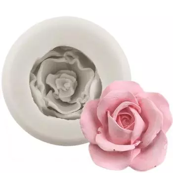 Силиконовые формы с цветком и розой, пластырь, свеча для ароматерапии, смола, глина, форма для мыла, конфеты, шоколадная помадка, инструменты для украшения торта