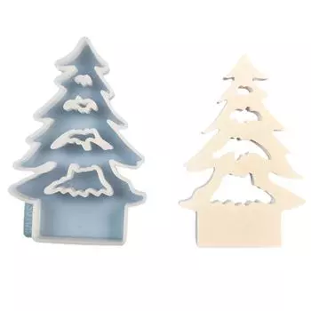 Силиконовые формы в форме домика, форма для подсвечника, формы для деревьев ручной работы, отливки, гипсовые формы для мыла D R6N3 A-1pcs