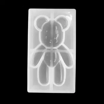 Силиконовые формы в форме медведя, форма для эпоксидной смолы для украшения, кулона, ремесла, сделай сам