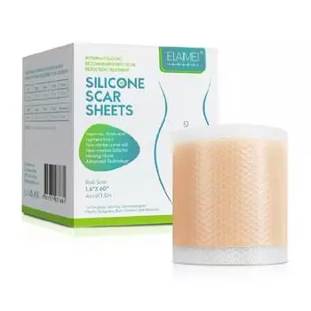 Силиконовые гелевые пластыри для удаления шрамов, ролевые многоразовые безболезненные ремонтные ленты, рулонные полоски, корректирующие кесарево сечение, следы от ожогов и прыщей 1