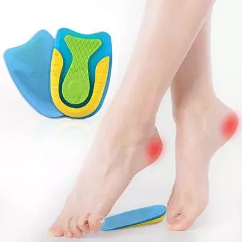 Силиконовые гелевые стельки для пятки, полустельки, амортизирующие, удобные стельки для обуви, гелевые мягкие вставки для пятки, подушечки для обуви S