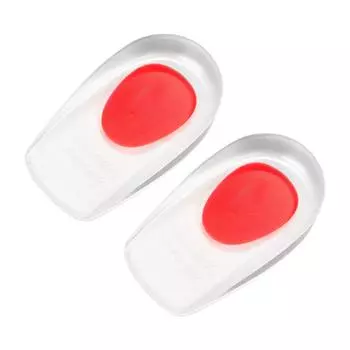 Силиконовые гелевые стельки для увеличения высоты стопы ортопедические стельки для поддержки свода пятки красные