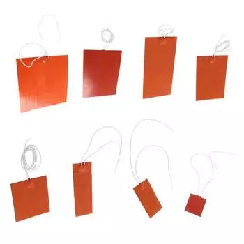 Силиконовые грелки, универсальный нагреватель двигателя, автомобильный масляный поддон, нагревательный коврик 5 В, 12 В, 24 В, 220 В, подогреваемая опорная плита, аксессуары для подогрева 5V-5*5cm