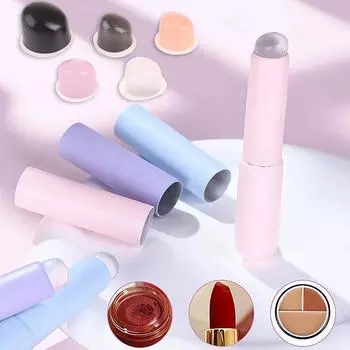 Силиконовые кисти для макияжа для губ и консилера Силиконовая кисть для бальзама для губ Многофункциональная кисть для замены щетки S розовый