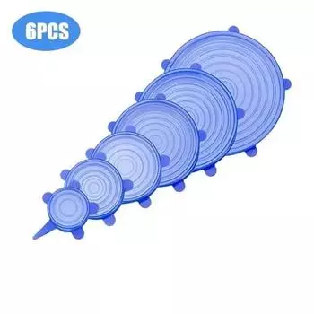 Силиконовые колпачки, регулируемые для кухонных принадлежностей, эластичные чехлы, эластичные размеры, для хранения пищевых продуктов, бытовые кухонные принадлежности, аксессуары для дома