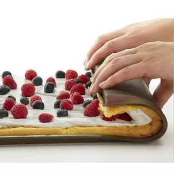 Силиконовые кондитерские инструменты, коврики для швейцарских рулетов, 1 шт., противень для выпечки, коврик для выпечки, формы для рулетов, кухонные аксессуары кофейный