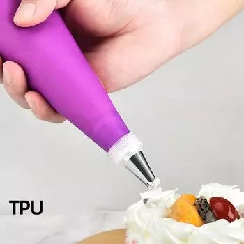 Силиконовые кондитерские мешки для глазури своими руками Многоразовые мешки для крема Украшения для кексов Инструменты для выпечки Кухонные принадлежности Помадка Сахарное ремесло