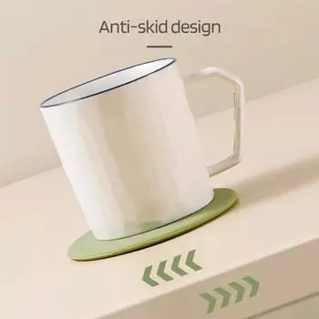 Силиконовые крышки для чашек Разноцветные гибкие крышки для кружек Крышка для горячей чашки Подставка для чая и кофе Высокотемпературная устойчивая подставка для чашек Пылезащитные герметичные крышки для чашек A серый