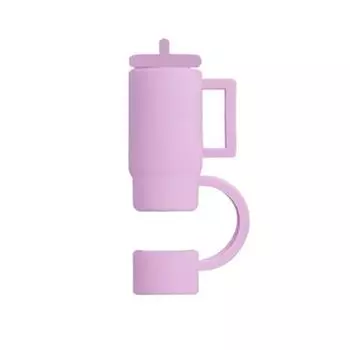 Силиконовые крышки для соломинок, крышки для соломинок, форма чашки, 10 мм, крышки для соломинок, пищевые фиолетовый