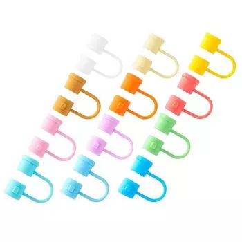 Силиконовые крышки для трубочек, колпачки, наконечники, многоразовые трубочки, защитные насадки, выстрел