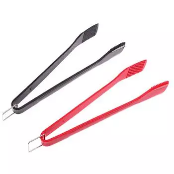 Силиконовые кухонные щипцы, нескользящие щипцы для еды, щипцы для салата, многоцелевой зажим для барбекю, лопатка для приготовления на гриле красный