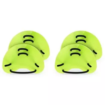 Силиконовые ласты для плавания на пальцы, профессиональные, для взрослых и детей (зеленый)