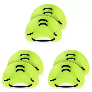 Силиконовые ласты для плавания на пальцы, профессиональные, для взрослых и детей (зеленый)