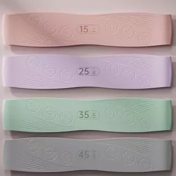 Силиконовые ленты сопротивления с 4 уровнями сопротивления, ленты для тренировок, ленты для растяжки, ленты для домашнего спортзала, йоги зелёный