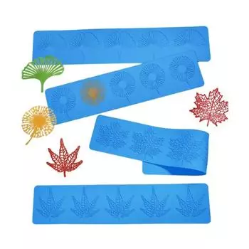 Силиконовые листья кружевной силиконовый коврик для выпечки печенья в форме листьев гинкго кленовые листья форма для шоколада Главная Style D