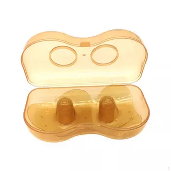 Силиконовые накладки на соски, 2 шт., ручной молокоотсос для сбора молока, оранжевый корпус оранжевый