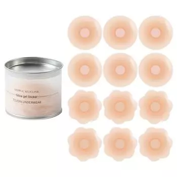 Силиконовые накладки на соски Nuive Signature 12P, набор из 12 штук