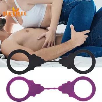 Силиконовые наручные манжеты для безопасного бондажа — увеличение удовольствия, инструмент для сдержанного флирта, сексуальные манжеты на щиколотке — эротические аксессуары для удовольствия взрослых