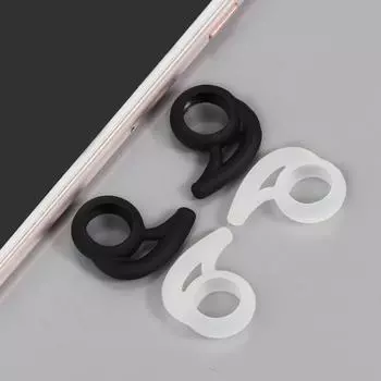 Силиконовые насадки для ушей, подушечки для наушников, универсальные подушечки для наушников с заушным крючком для смартфонов Android, наушники-вкладыши белый