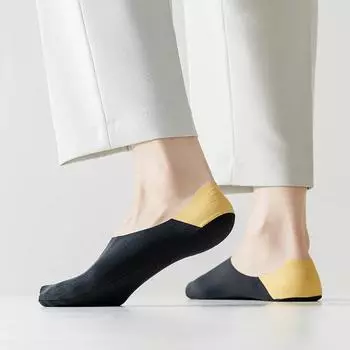 Силиконовые невидимые носки-невидимки, нескользящие носки-тапочки, сетчатые дышащие носки-лодочки с низким вырезом, мужские бесшовные носки Ice Silk, летние