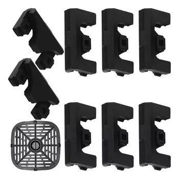 Силиконовые ножки Паровой противень Поднос для фритюрницы Жарочная пластина 8 Packs/1 Set Air Fryer Bumpers