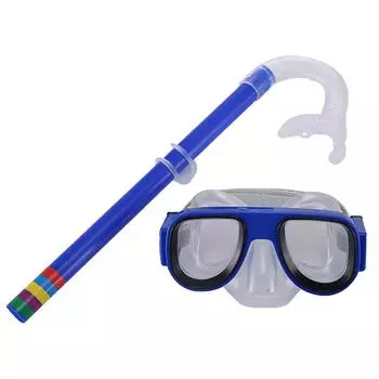 Силиконовые очки для плавания с большой оправой и противотуманной защитой для плавания с гальваническим покрытием HD синий