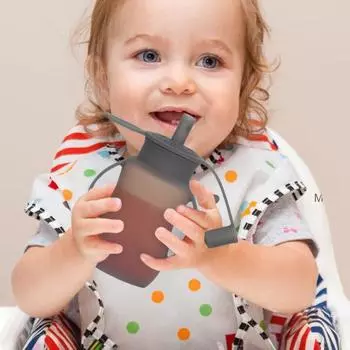 Силиконовые пакеты для еды для малышей, пакет для фруктового пюре, многоразовые пакеты для еды серый