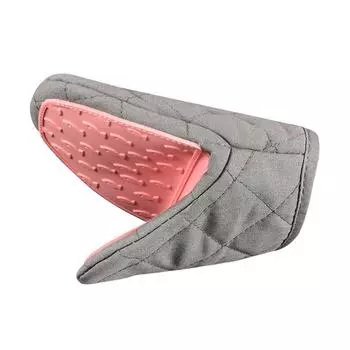 Силиконовые перчатки для духовки, против ожогов, рукавицы, прихватки, кухонные силиконовые перчатки, подставка для подноса, миски, перчатка для духовки, зажим для руки розовый