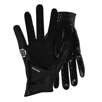 Силиконовые перчатки TECH SKIN для обеих рук, прочная сетка, быстросохнущие, размер 20, женские, руки, сцепление, дышащие, материал, (черный, (17-17,5см))