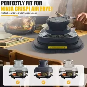 Силиконовые подставки для фритюрницы Ninja Crispi, термостойкие подставки под горячее, прихватки, гибкие штативы для столешниц серый