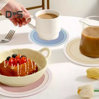 Силиконовые подставки под напитки, противоскользящий коврик для стола, теплоизоляционный защитный коврик для стола, обеденный коврик для дома D