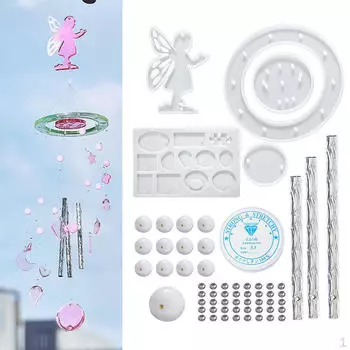 Силиконовые подвески для колокольчиков ветра, формы для уличного искусства, колокольчики из смолы, моделирование