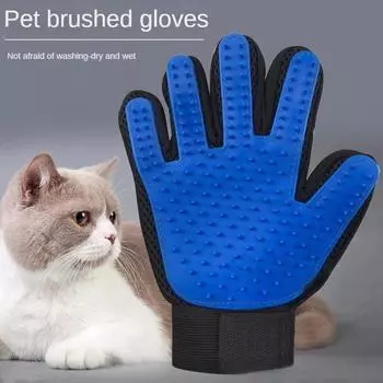 Силиконовые принадлежности для ухода за домашними животными Аксессуары для кошек Расчески Перчатки Вещи для кошек Щетка для кошек Купание собак Чистка Удаление шерсти Товары для собак 7XL