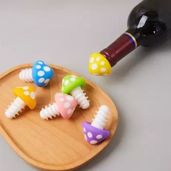 Силиконовые пробки для винных бутылок, бутылочная пробка в форме гриба, сохраняющая свежесть, герметичный кухонный гаджет оранжевый